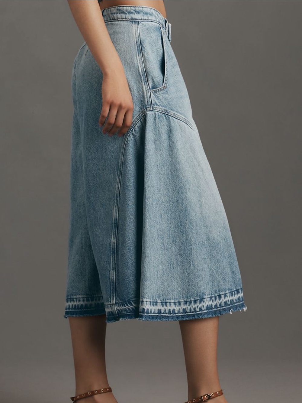 Pilcro mid-rise culotte Jeans - Picture 4 of 8
